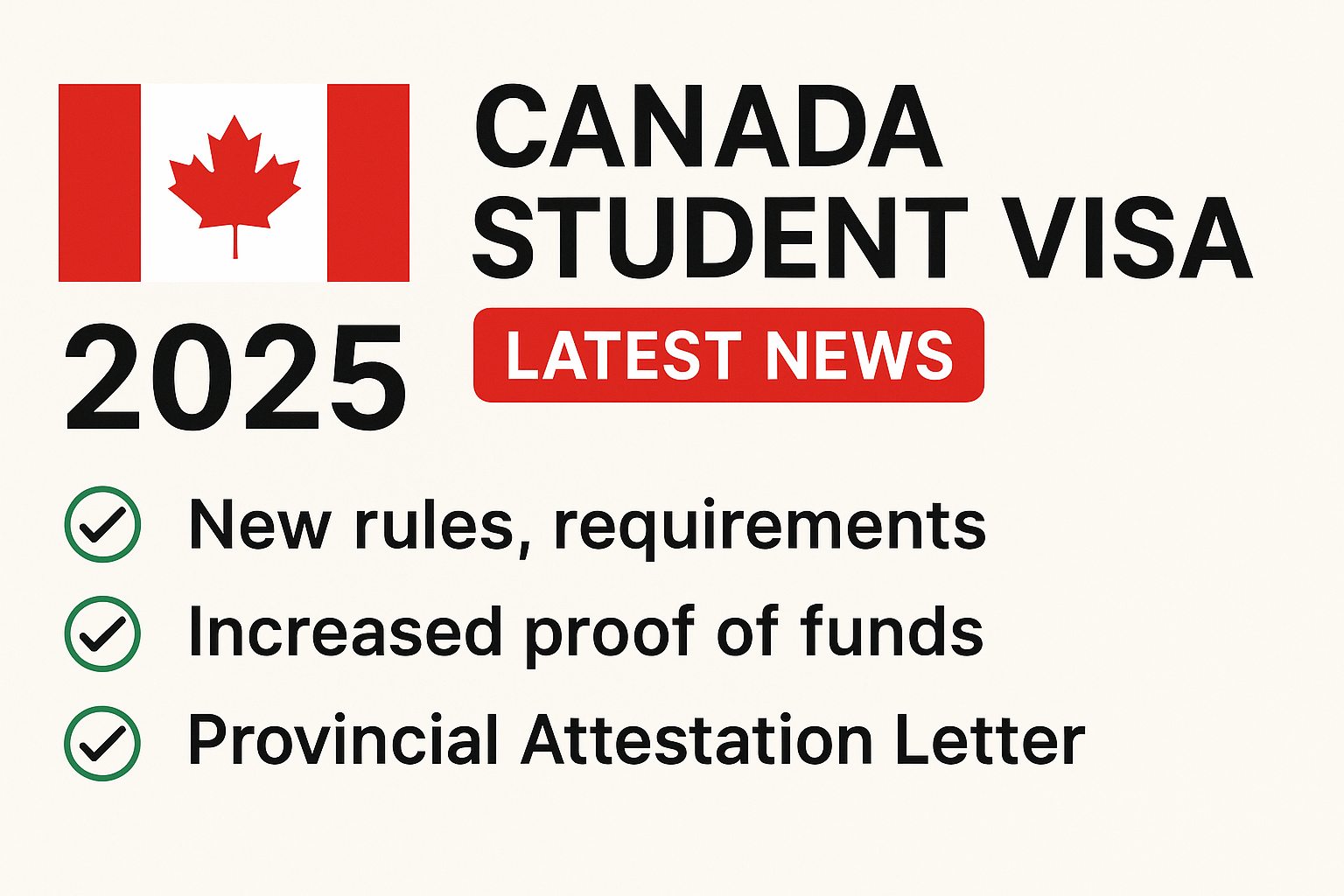 Canada Student Visa 2025 Updates – IRCC New Rules, PAL & Financial ...